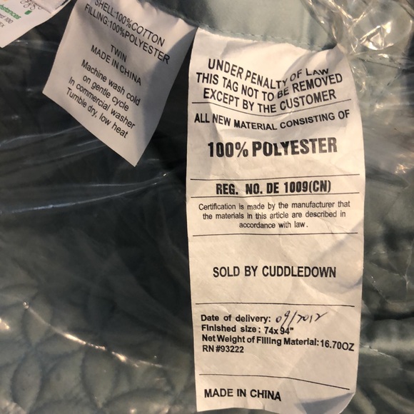 Cuddle down twin size blanket. New never been open.. - Picture 6 of 6